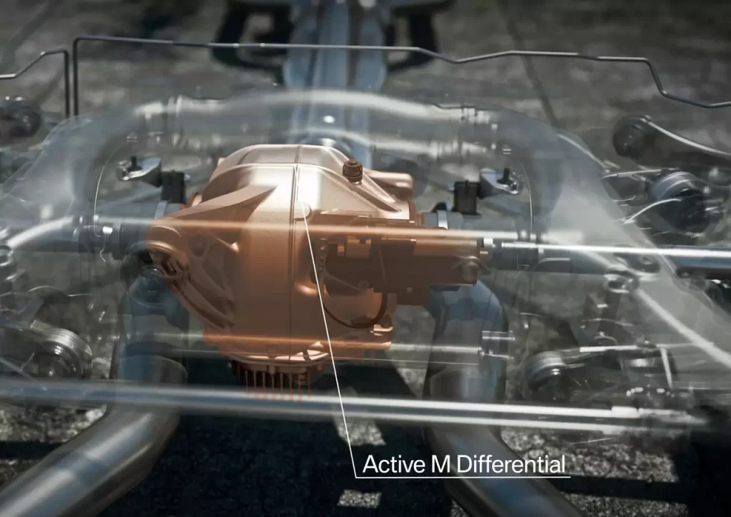 BMW M xDrive active differential pakaba 4wd auto detales